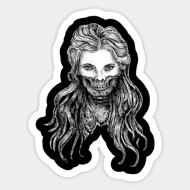 Zombie Girl Sticker by CasmahCreations